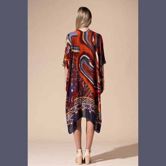 Ruby Chic Retro Kimono - Picture 6 of 8